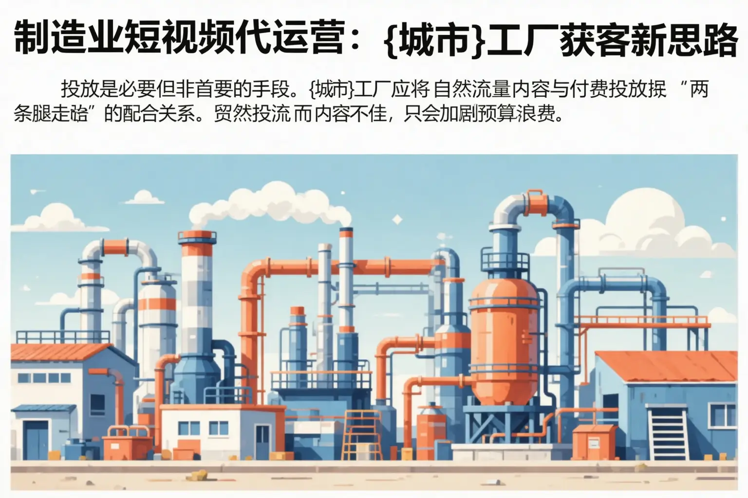 制造业短视频代运营:湖滨工厂获客新思路